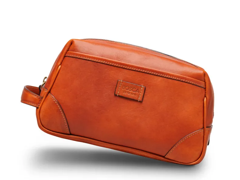 BOSCA 1911 DOLCE ITALIA BIGGIE SHAVE KIT - AMBER