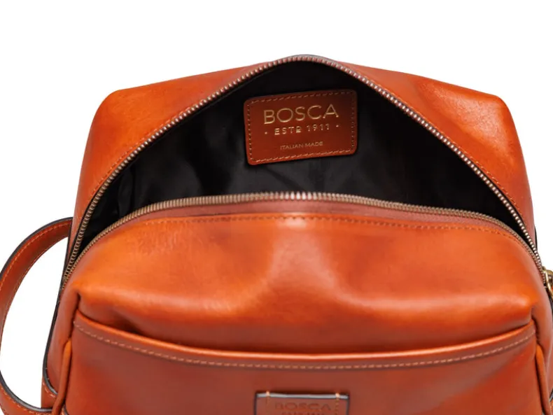BOSCA 1911 DOLCE ITALIA BIGGIE SHAVE KIT - AMBER