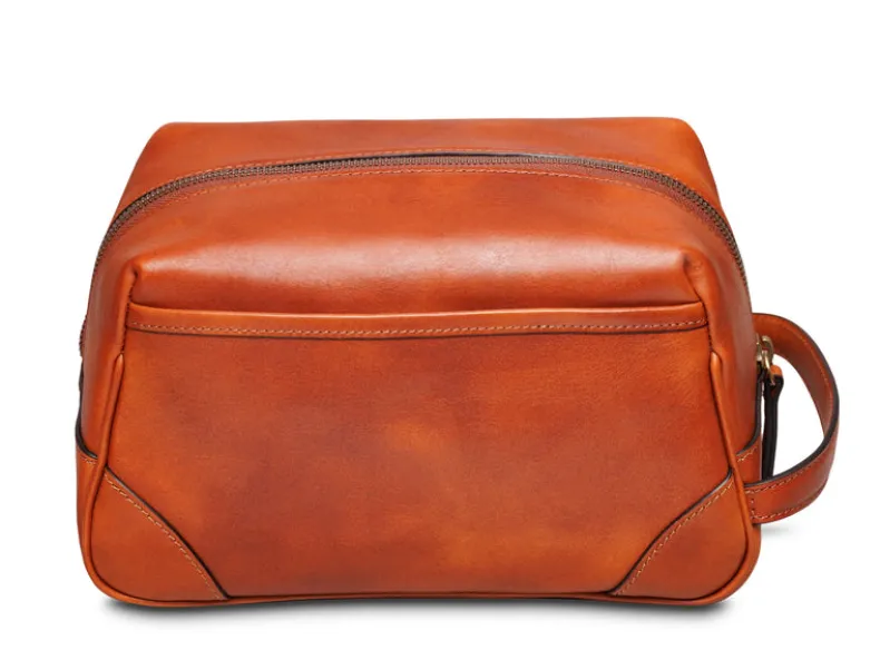 BOSCA 1911 DOLCE ITALIA BIGGIE SHAVE KIT - AMBER