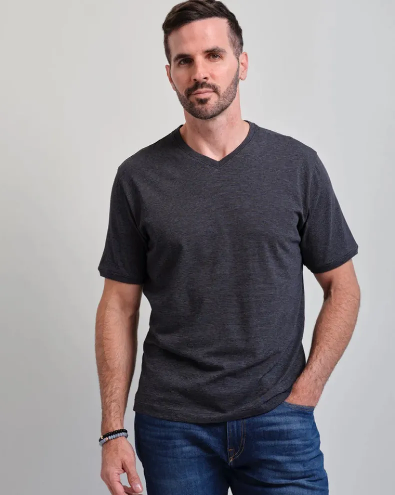 LEFT COAST TEE HALF MOON BAY SHORT SLEEVE SHIRT - BLACK/SILVER