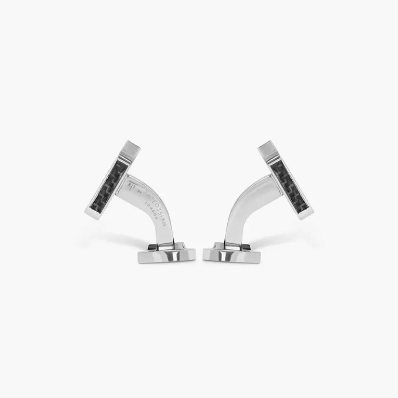 TATEOSSIAN CUFF LINKS - UNION JACK IN STAINLESS STEEL