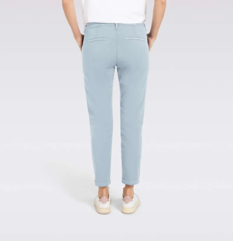 MAC WOMEN'S TURN UP CHINO - ICE BLUE