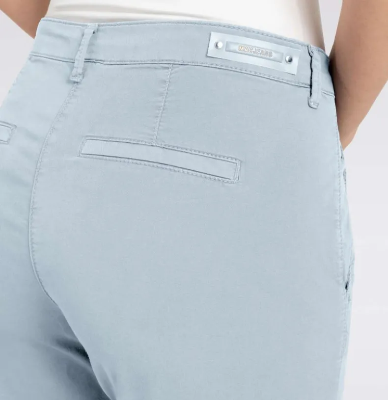 MAC WOMEN'S TURN UP CHINO - ICE BLUE