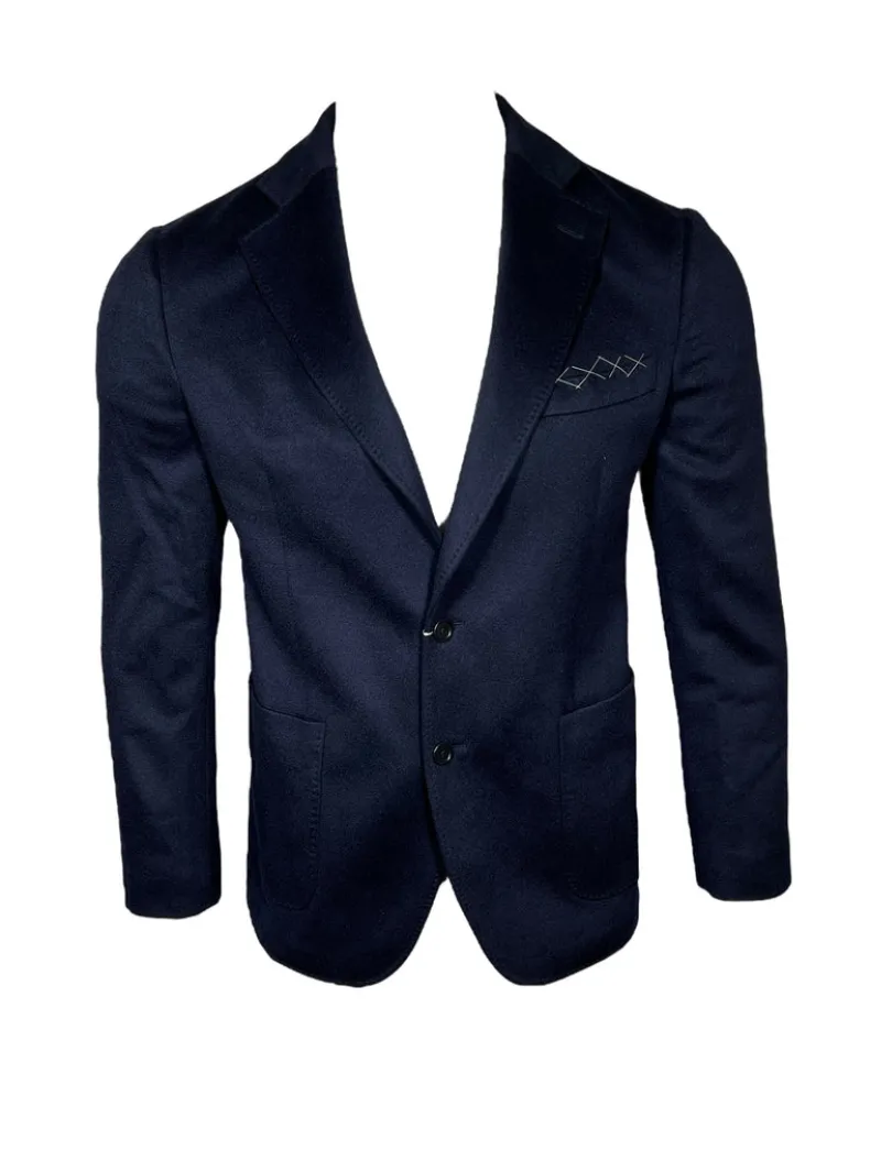 PORTO LORO PIANA CASHMERE SPORT COAT - NAVY