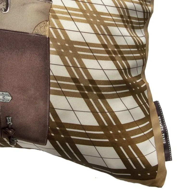 BUTTON DOWN HERMES 28" PILLOW COVER - H EN VOYAGE