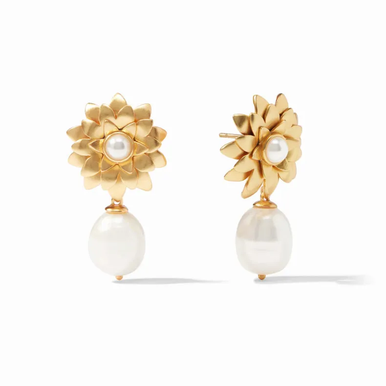 JULIE VOS FLORA PEARL DROP EARRINGS