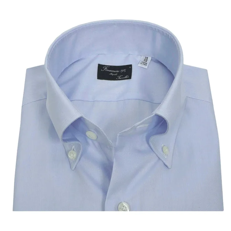 FINAMORE 1925 CLASSIC LIGHT BLUE SHIRT