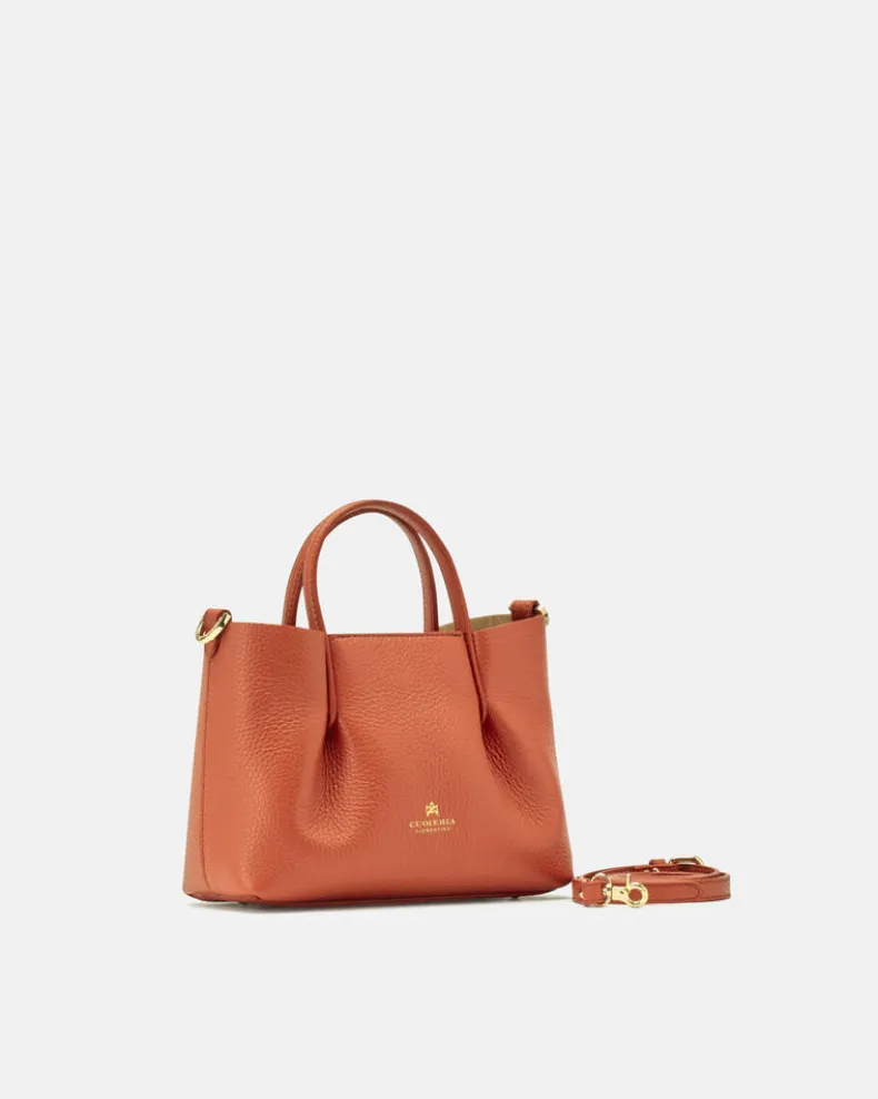 CUOIERIA FIORENTINA CANDY MINI TOTE - PAPAYA