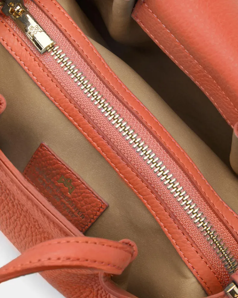 CUOIERIA FIORENTINA CANDY MINI TOTE - PAPAYA