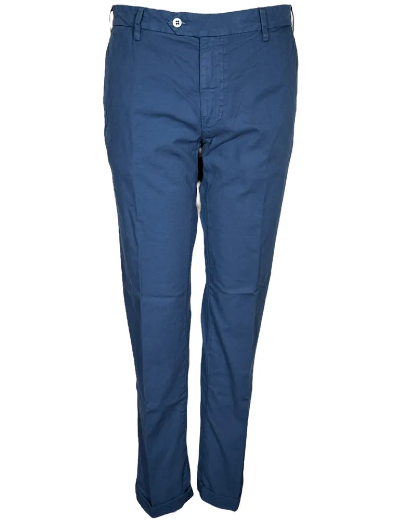 MASON'S MEN’S PANAMA PANTS - MARINE BLUE