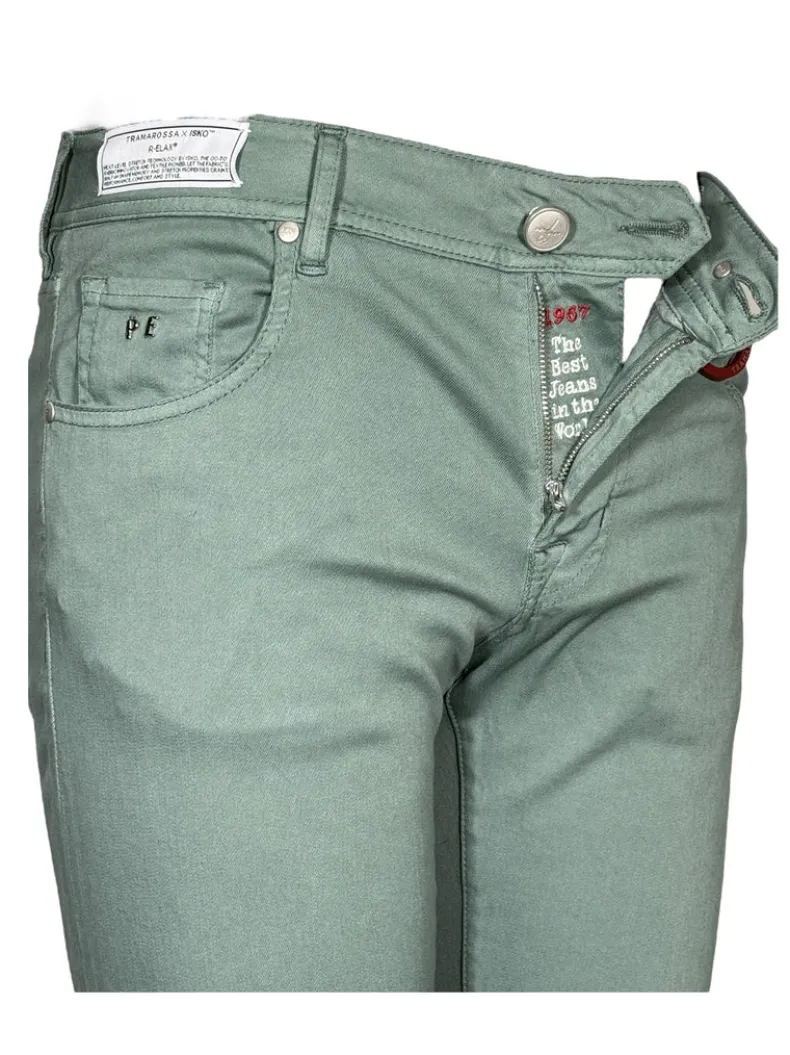 TRAMAROSSA MEN'S STRETCH JEANS - SAGE