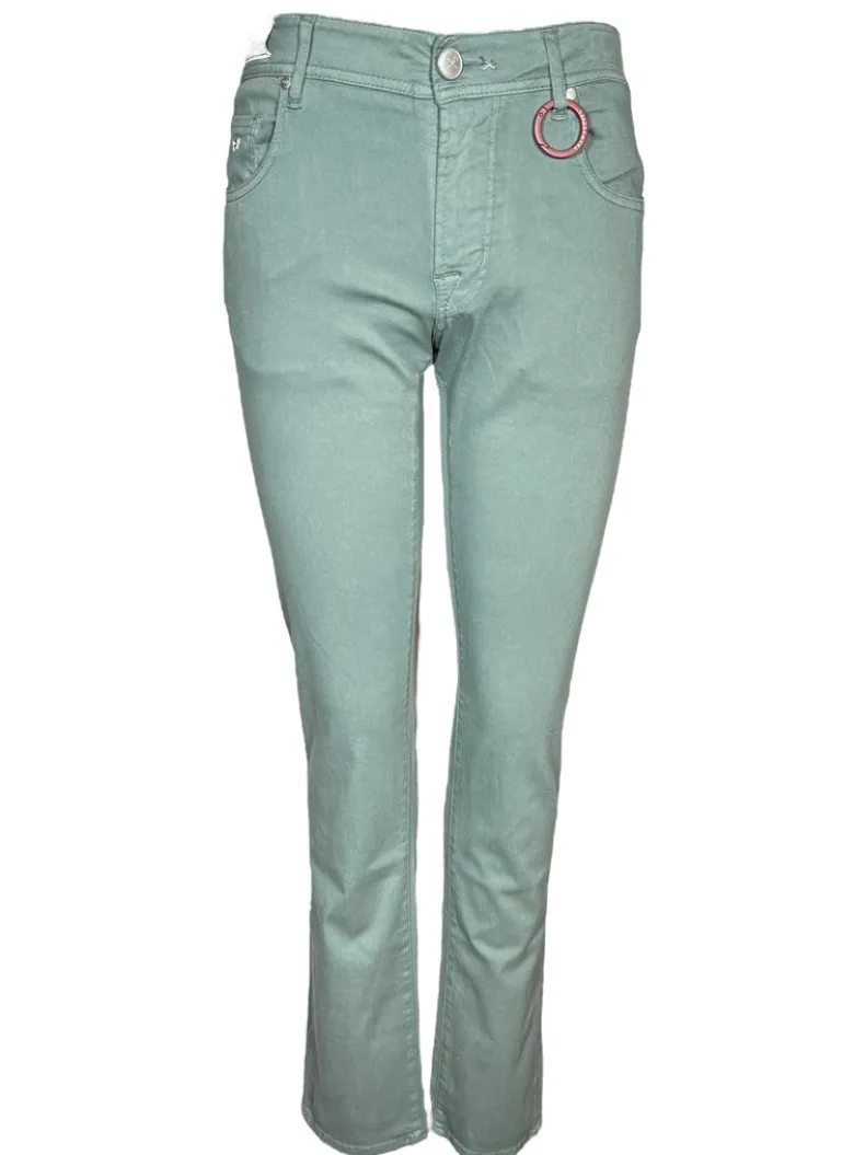 TRAMAROSSA MEN'S STRETCH JEANS - SAGE