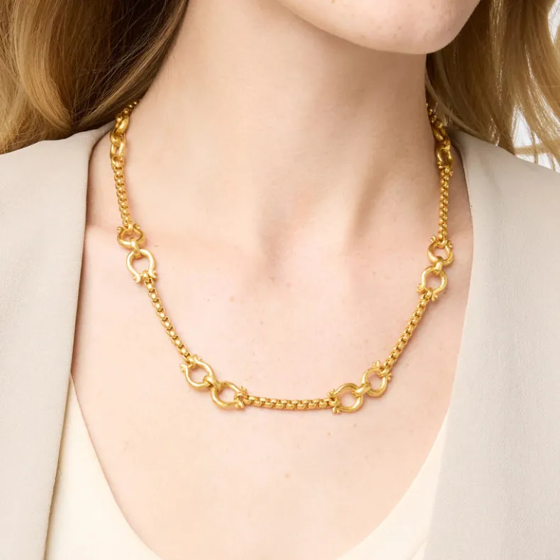 JULIE VOS SARATOGA DEMI LINK NECKLACE
