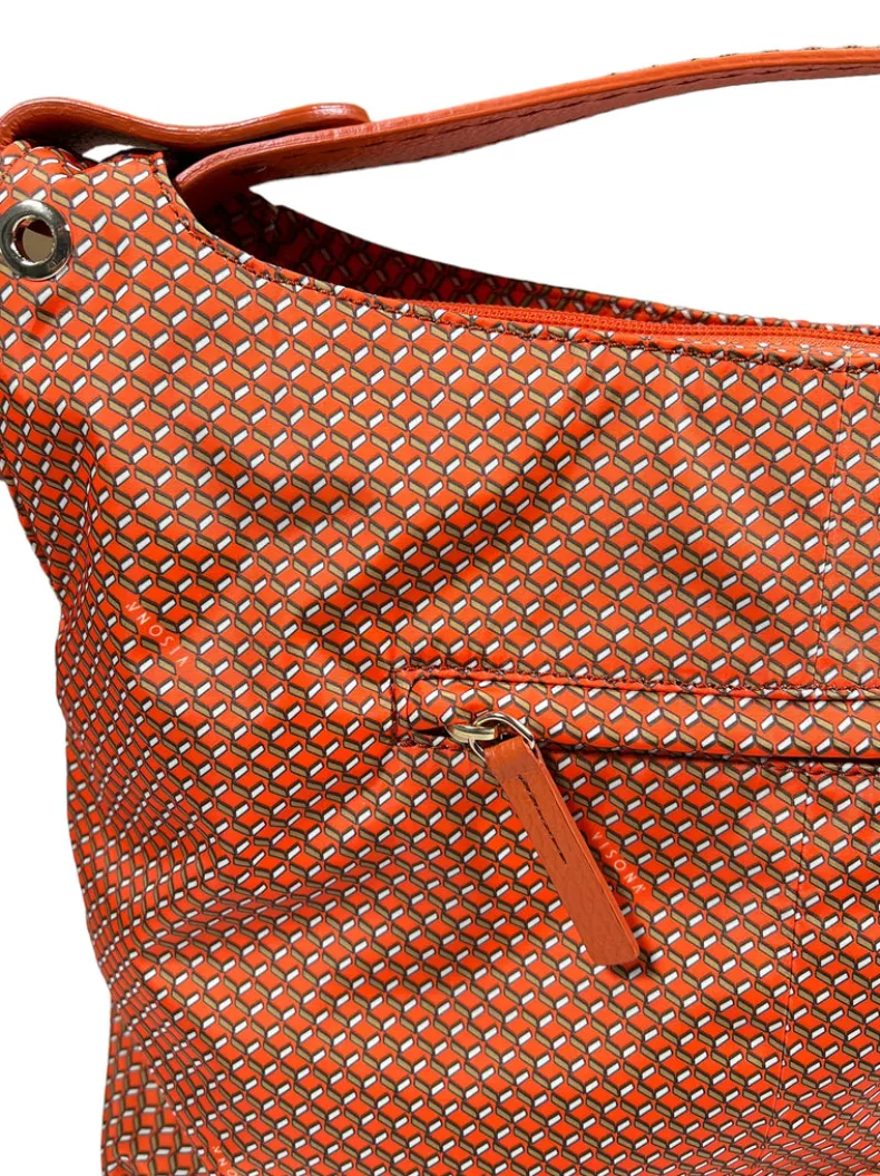 VISONA CHANTAL HOBO BAG - ARANCIO