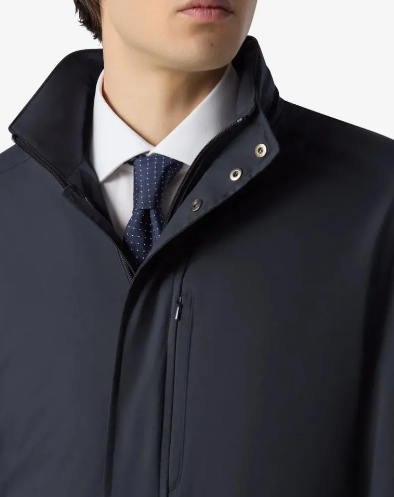 CORNELIANI NYLON FIELD COAT - NAVY