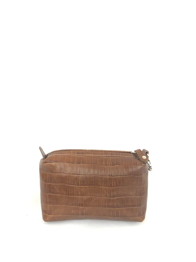 CALABRESE 1924 EMBOSSED LEATHER SMALL BAG - 2 COLOR OPTIONS