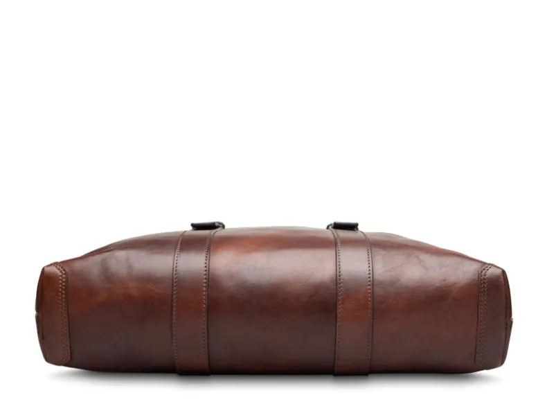 BOSCA 1911 BRENTA TOTE - DARK BROWN