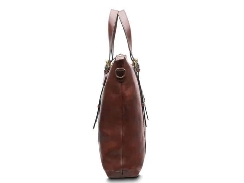 BOSCA 1911 BRENTA TOTE - DARK BROWN