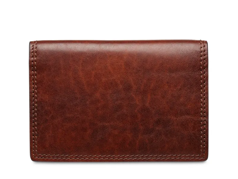BOSCA 1911 ITALIA DOLCE CALLING CARD CASE - DARK BROWN