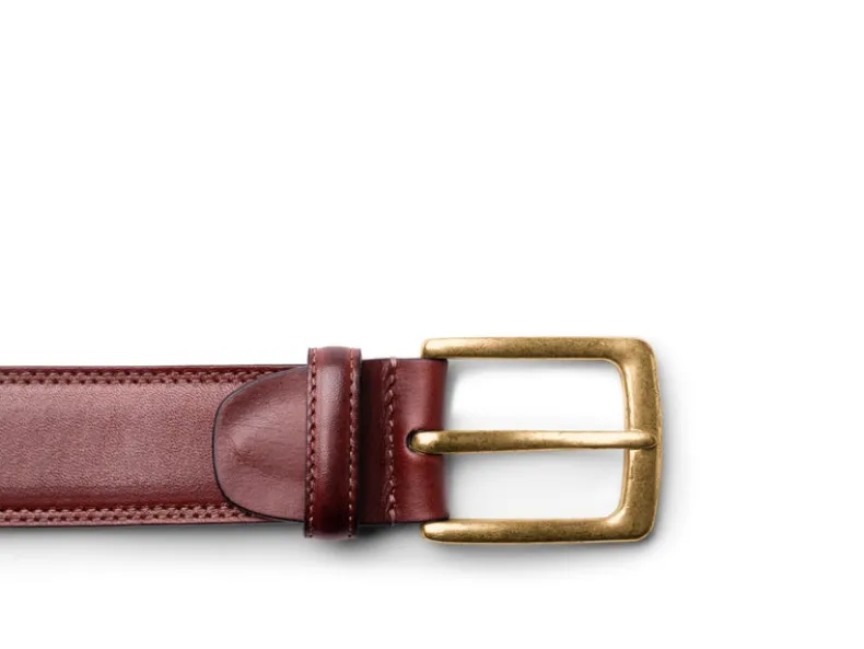 BOSCA 1911 AMALFI DOLCE BELT - DARK BROWN