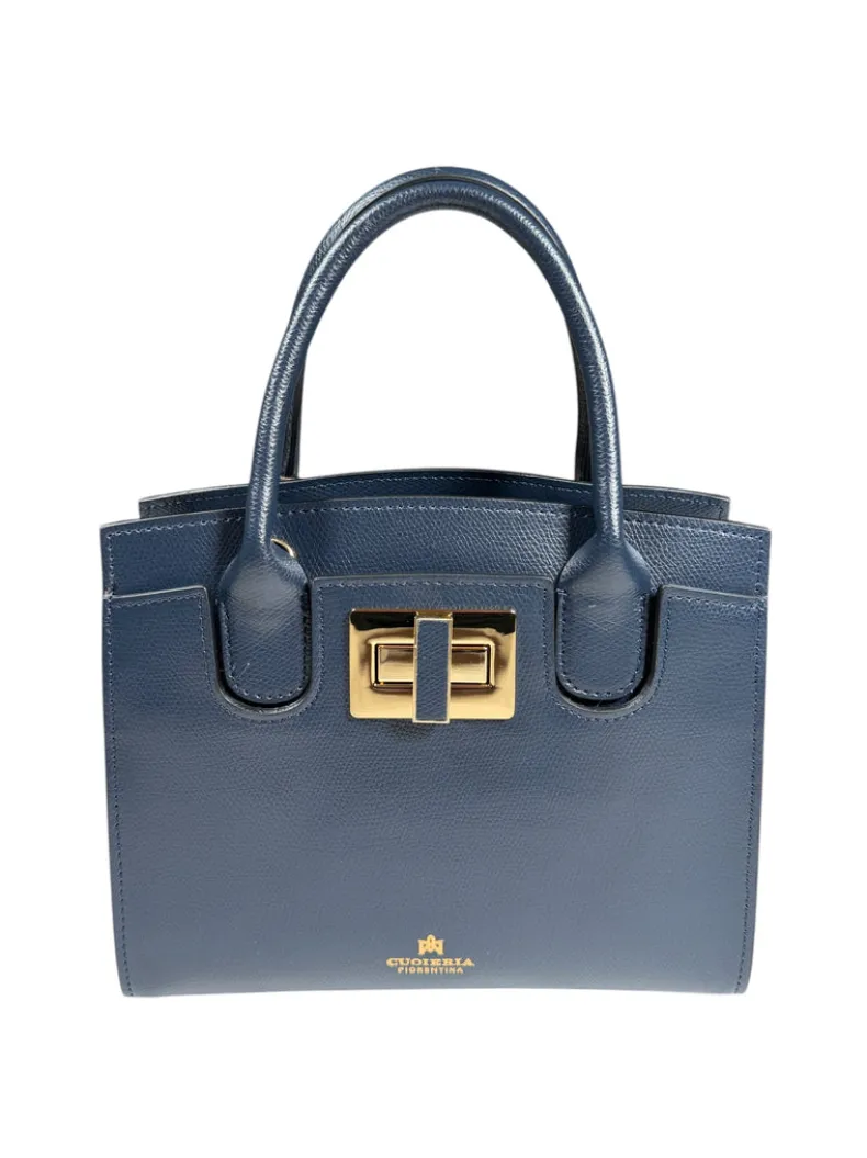 CUOIERIA FIORENTINA BELLA MINI TOTE - NAVY