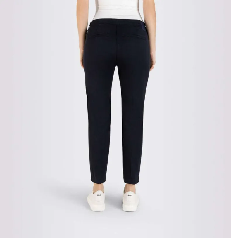 MAC WOMEN'S TURN UP CHINO - POWER DARK BLUE