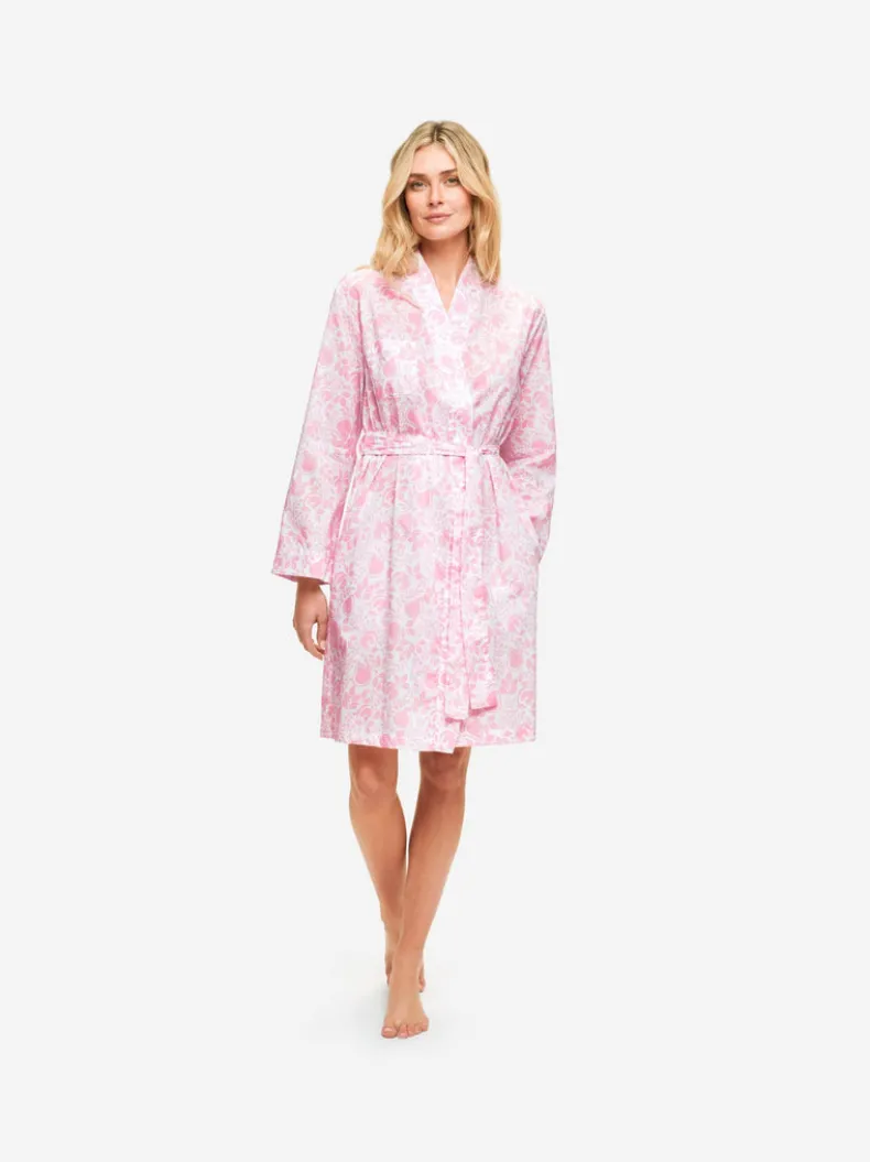 DEREK ROSE NELSON 89 WOMEN'S ROBE - PINK