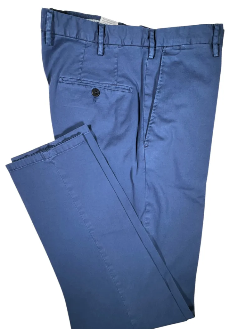 L.B.M. 1911 MEN'S FLAT FRONT TROUSER - DARK BLUE