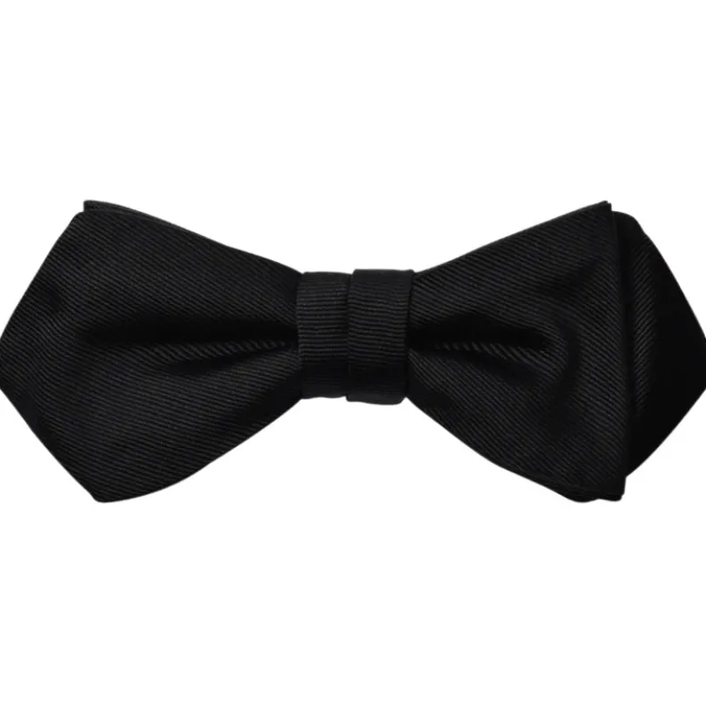 DION SILK TWILL FORMAL BOWTIE - BLACK
