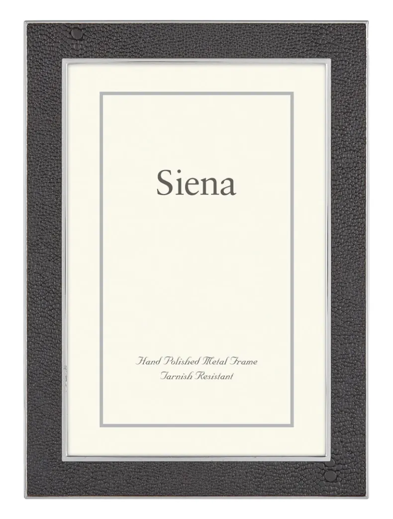 TIZO SHAGREEN SIENA SILVERPLATE FRAME - BLACK