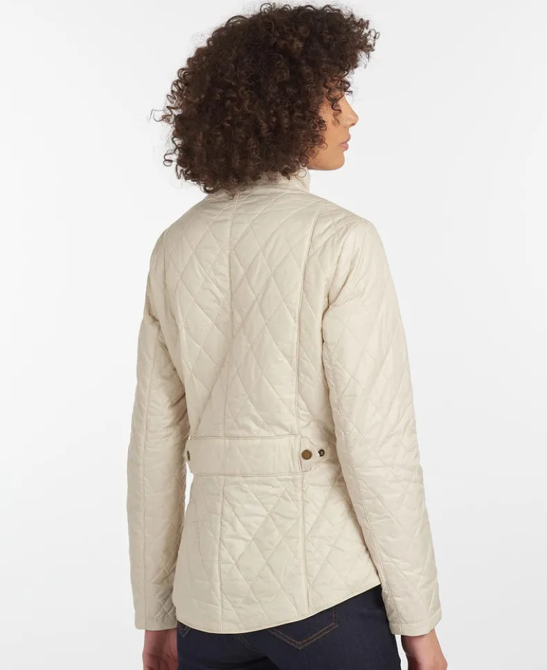 BARBOUR FLYWEIGHT CAVALRY WOMEN'S QUILT JACKET - PEARL STONE