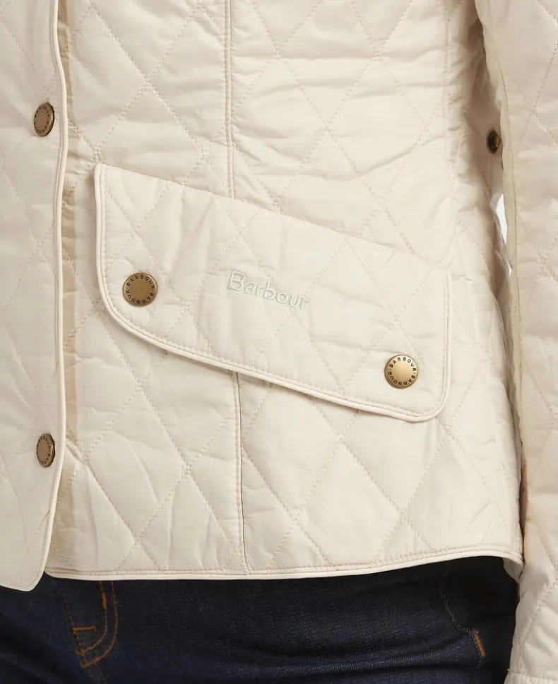 BARBOUR FLYWEIGHT CAVALRY WOMEN'S QUILT JACKET - PEARL STONE