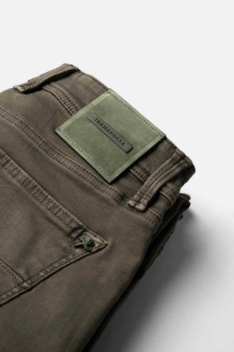 TRAMAROSSA MEN'S STRETCH JEANS - MILITARY
