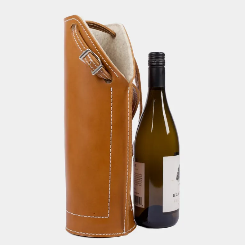 SONOMA COUNTY LEATHER - BARLOW WINE CARRIER