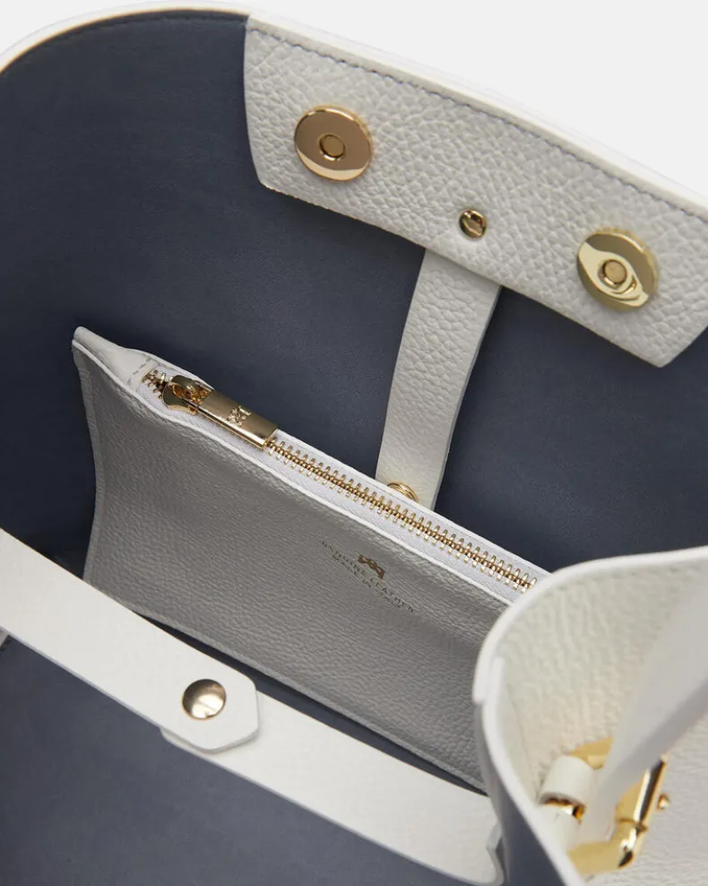 CUOIERIA FIORENTINA CANDY BUCKET BAG - BIANCO