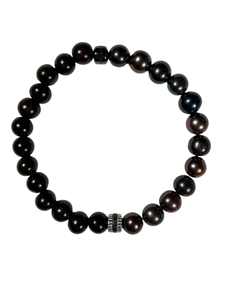 TATEOSSIAN BEADED BRACELET - BLACK PEARL