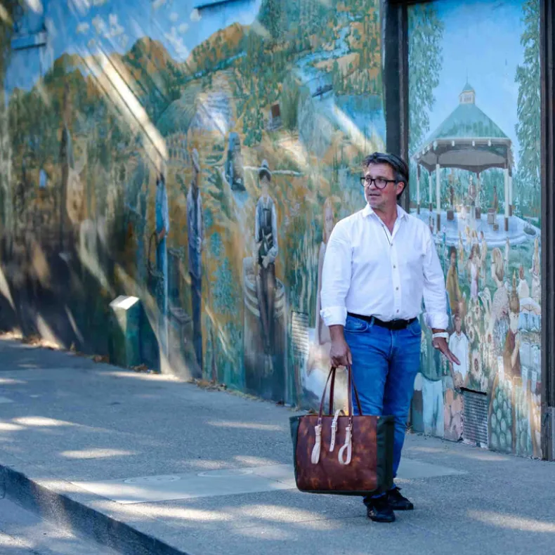 SONOMA COUNTY LEATHER - MOON MOUNTAIN TOTE