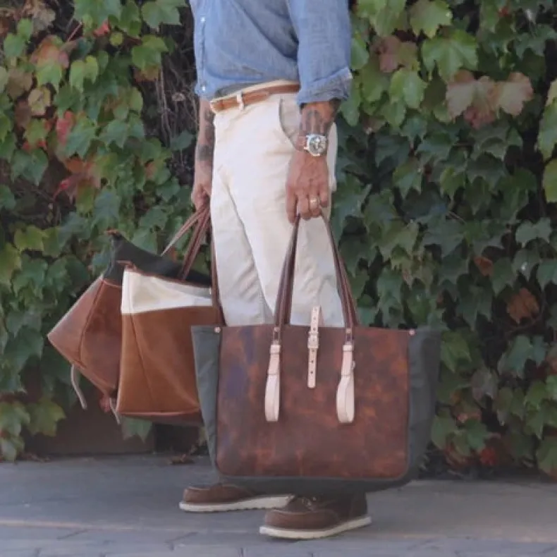 SONOMA COUNTY LEATHER - MOON MOUNTAIN TOTE