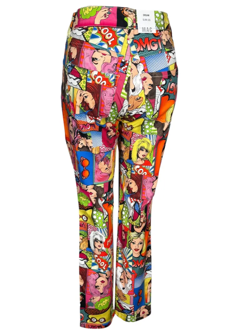 MAC WOMEN'S DREAM CHIC JEAN - COMIC STRIP PRINT