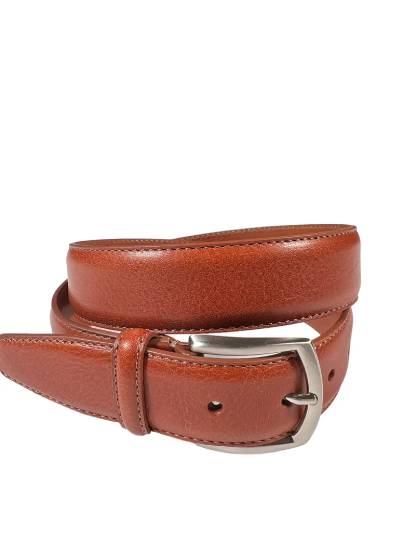 BOSCA 1911 CORRESPONDENT CASTELO BELT - CHESTNUT