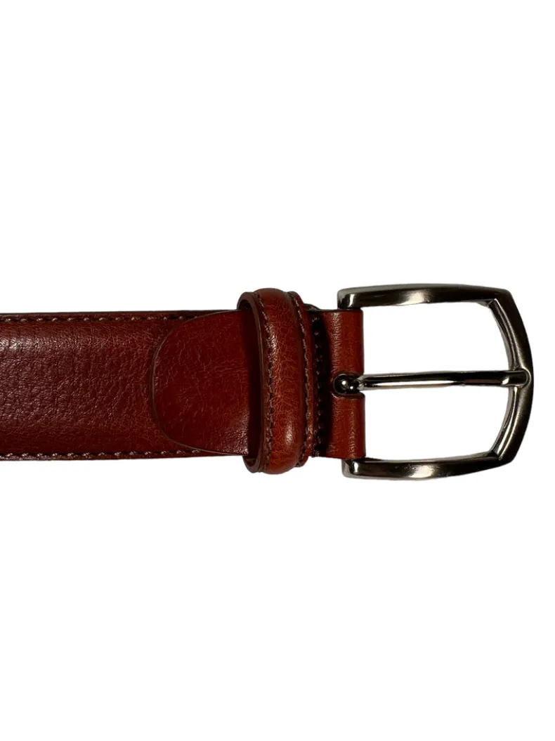 BOSCA 1911 CORRESPONDENT CASTELO BELT - CHESTNUT
