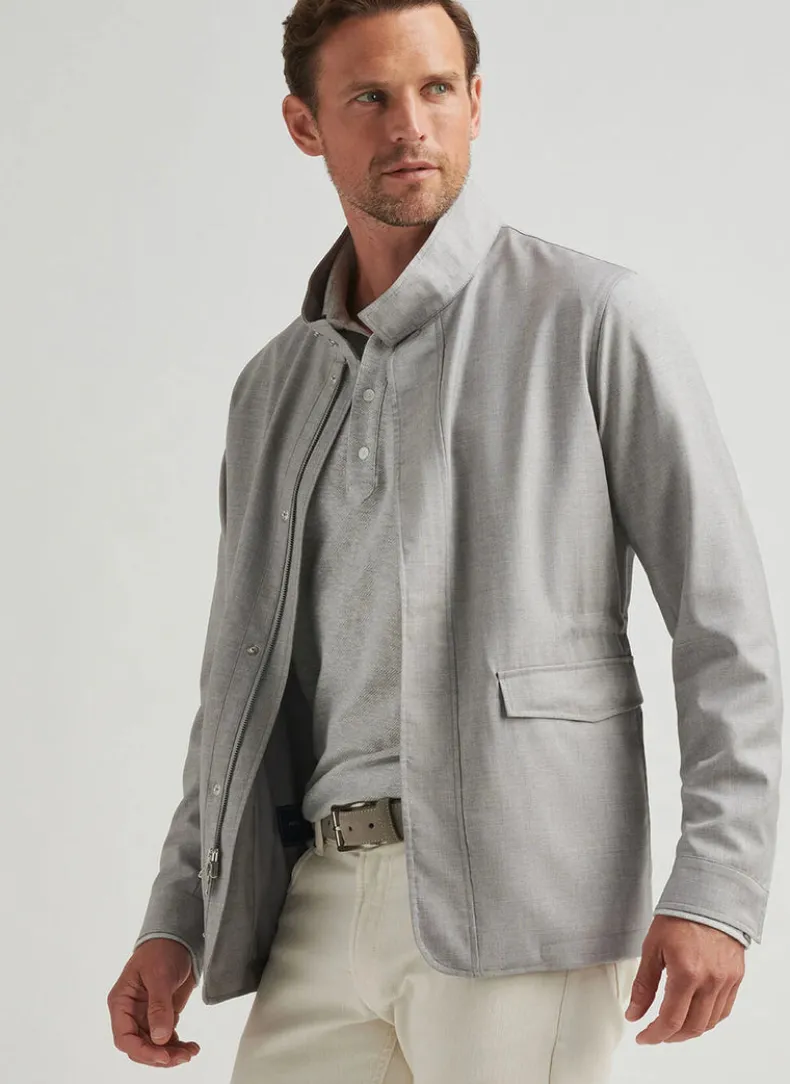 PETER MILLAR EXCURSIONIST LITE CITY COAT - PLATINUM