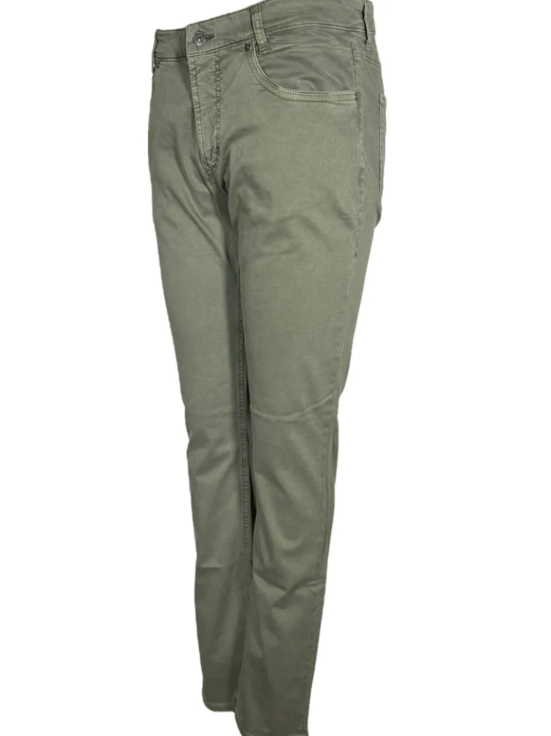 MAC MEN'S ARNE PIPE 5 POCKET PANT - LEAF GREEN