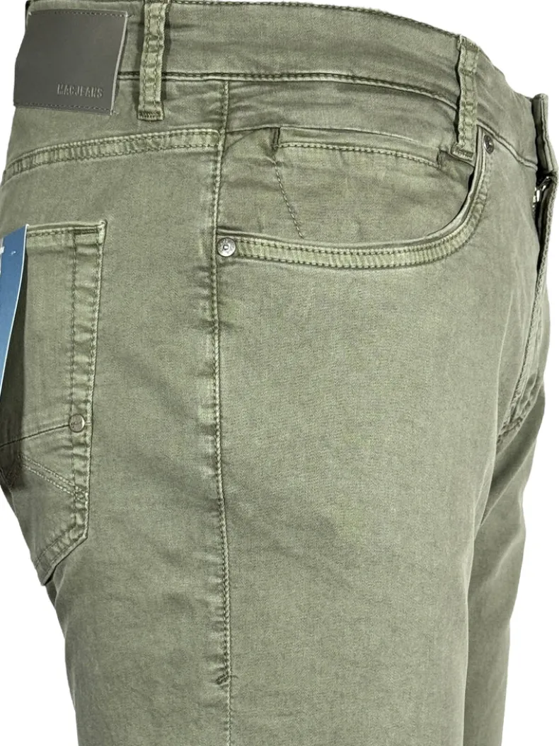 MAC MEN'S ARNE PIPE 5 POCKET PANT - LEAF GREEN