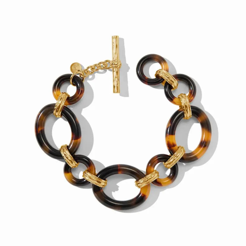 JULIE VOS MADISON LINK BRACELET - TORTOISESHELL