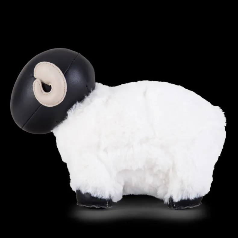 ZÜNY BOOKEND - BLACK & WHITE BIGHORN SHEEP