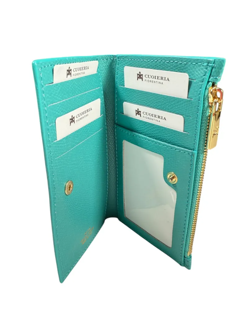 CUOIERIA FIORENTINA VERTICAL CARD HOLDER - TONIC