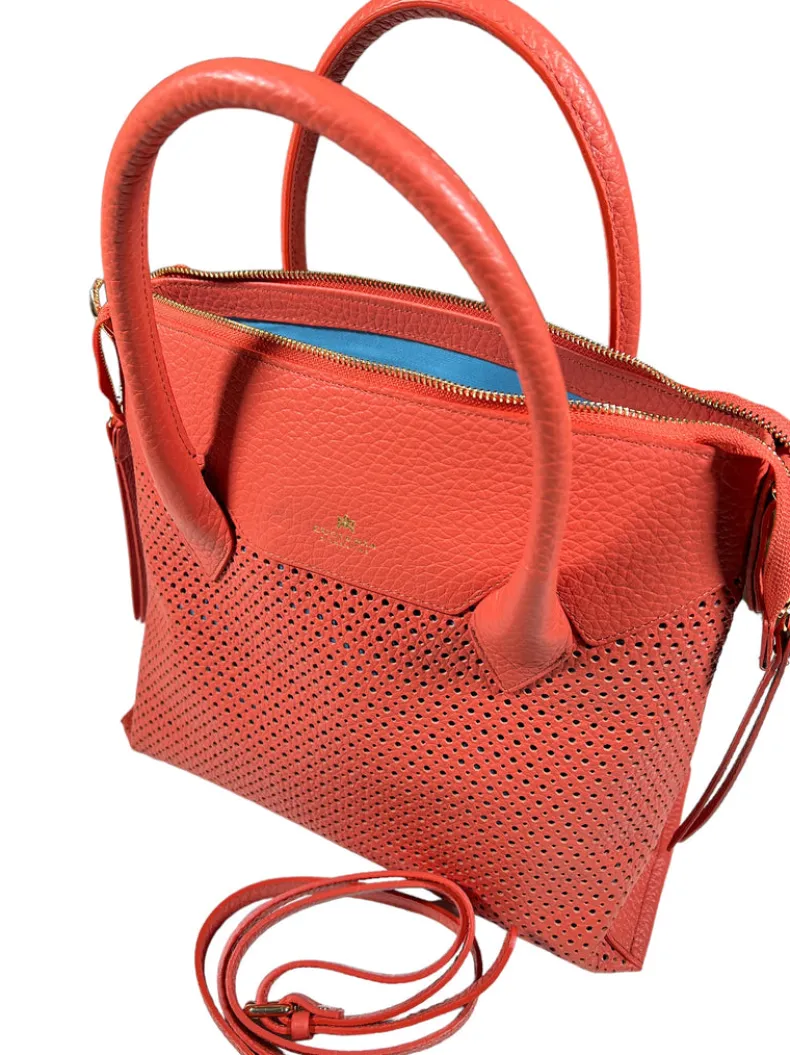 CUOIERIA FIORENTINA HOLLY MEDIUM TOTE - PAPAYA