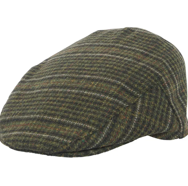 BARBOUR WILKIN FLAT CAP - OLIVE CHECK