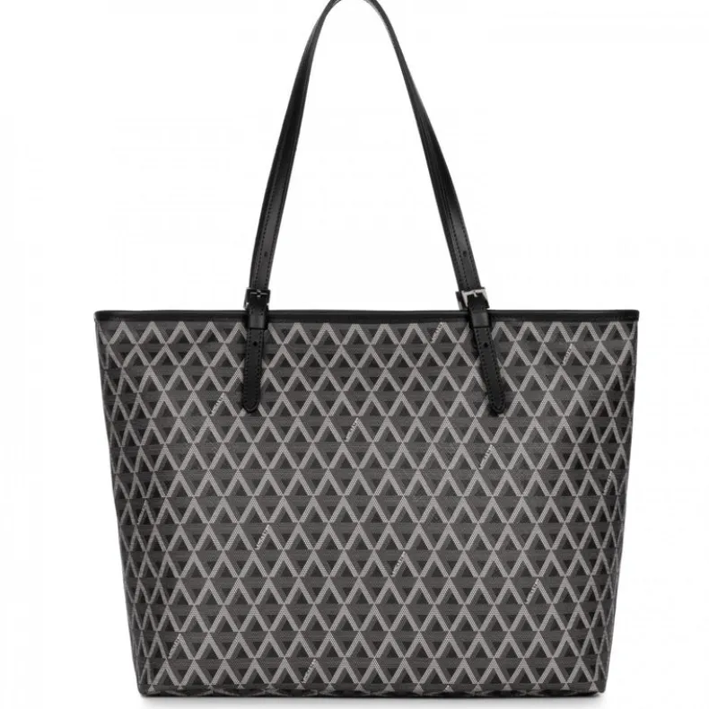 LANCASTER IKON SHOULDER BAG - BLACK